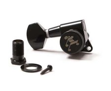 Tone Ninja 19:1 Locking Tuners, 6 Inline non-staggered set, Left Handed Black picture