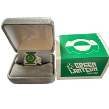 DC Direct 1998 Green Lantern Silver Power Ring Kyle Rayner Size 12 NIB Complete picture