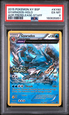 PSA Graded 2015 Pokemon Gyarados #XY60 STAFF Ancient Origins Pre-Release Promo picture