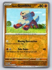Hisuian Growlithe 099/167 Common Twilight Masquerade Pokemon Reverse Holo MP picture