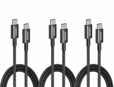 Anker USB C to USB C Cable, 100W Fast Charging Cable (3-Pack, 10 ft, Black) picture