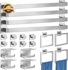 20-Pieces Brushed Nickel Bathroom Hardware Set picture