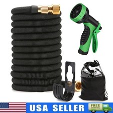 50FT 100FT 4X Stronger Deluxe Heavy Duty Expandable Flexible Garden Water Hose picture