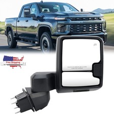 Passenger Right Side Tow Mirror for 2019-2025 Chevrolet Silverado 2500HD 3500HD picture