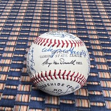 1966 West Palm Beach Braves Vintage Baseball George Mac Donald Team Signed picture