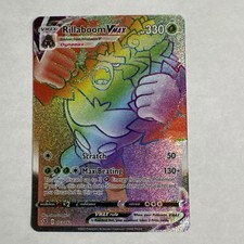 Pokemon Company Rillaboom VMAX 193/192 Rebel Clash Secret Rare Holo Full Art picture