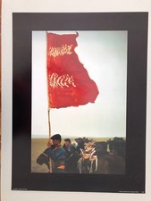 CHINA,HORSE RIDERS WITH FLAG,BY VINCENT MENTZEL RARE AUTHENTIC 1980's ART PRINT picture