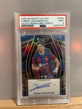 2023-24 Select Purple Auto Robert Lewandowski FC Barcelona #'d 09/25 picture