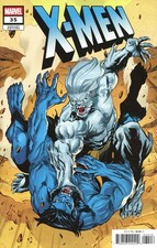 X-Men (7th Series) #35E VF/NM; Marvel | 1:25 Variant Beast - w/Bag+Board picture