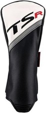 New TITLEIST TSR Leather Driver Headcover (TSR1, TSR2, TSR3, TSR4) Black White picture