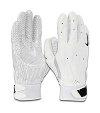Nike D-Tack  7.0 Adult Lineman Football Gloves,  White, Medium, New w/  Tags picture