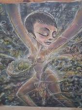 Original Visionary Masterpiece by Roman Villagrana SynchroM Protege of Alex Grey picture