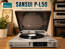 SANSUI P-L50 🌈RaRe🌈 Vintage Stereo Turntable picture