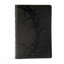 KJV Large Print Personal Size Reference Bible, Charcoal Leathertouch picture