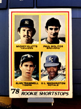 1978 Topps #707 Molitor/ Rookie Shortstops  picture