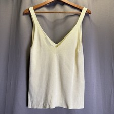 Zara V Neck  Sleeveless Tank Top Womens Size Large Granola Outdoor Elegant Style picture