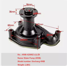 1pc Water Pump for Xinchang 490B Forklift Quanchai Xinchai Engine parts NEW picture