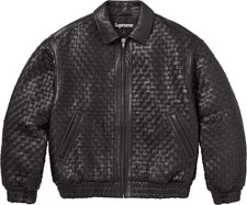 Sup reme®/Van son Leathers®/ Woven Varsity Lambskin Jacket picture