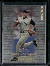 1999 Flair Showcase #13 MG Alex Rodriguez Measure of Greatness #/500 picture