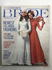 MODERN BRIDE magazine August/September 1972 Weddings Bridal Gowns VTG picture