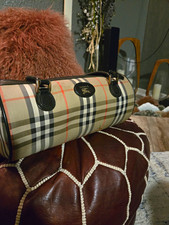Burberrys Vintage Check Boston Bag RARE Excellent Used Condition picture