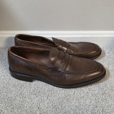 Allen Edmonds Potomac Penny Loafers Menx 11.5D Brown Leather Made USA Dress Shoe picture