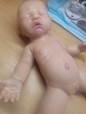 NEW FULL BODY PLATINUM SILICONE DOLL 17-18 INCHES picture