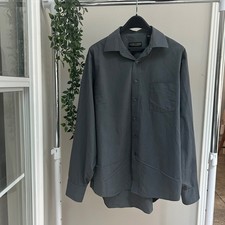 Gently Used Donald J Trump Signature Collection Grey Dress Shirt 17 36/37 picture