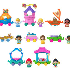 Fisher-Price Little People Disney Princess Parade 16pc Set 8 Figures Vehicles picture