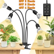 SANSI Multi-head LED Clip Grow Light Full Spectrum for Indoor Plants Seedlings picture