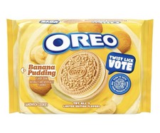 Oreo Banana Pudding Flavor Creme Sandwich Cookies Packet Limited Edition picture