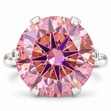 RARE 11.40 Ct Certified Pink Diamond Ring, FREE Diamond Studs | Free Tariffs picture