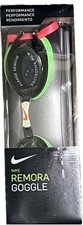 Nike Remora Swim Goggles Performance Anti-Fog Black Green Pink NIB picture
