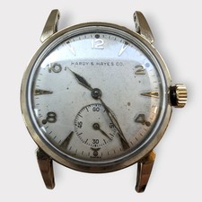 Vintage Hardy & Hayes Co Pittsburgh Swiss 10K Gold Filled Watch Head - Runs picture
