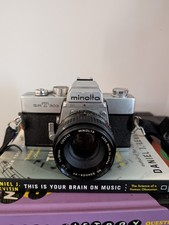 Minolta SR-T 303 Vintage 35mm SLR Film Camera Black Silver Classic Photography picture