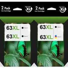 63 XL Ink Cartridges for HP 63XL black Envy 4520 4512 OfficeJet 3830 4650 5255 picture