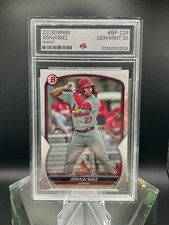 2023 Bowman Joshua Baez St. Louis Cardinals Prospect Rookie ~ GEM MINT PTA 10🔥 picture