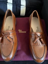 Vtg Allen Edmonds Loafer Mens Chelsea Dress Shoes Moc Toe Kiltie 1369 Oak NIB picture