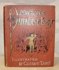 c1875 Antique Bible related MILTON'S PARADISE LOST picture