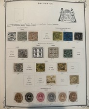 BRUNSWICK Postage Stamps From The Duchy Of Brunswick 1852, 1853-61, And 1863-65  picture