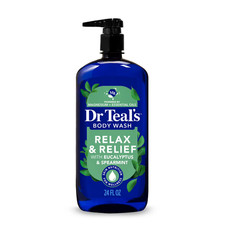 2 PACK Dr Teal's Body Wash Relax and Relief with Eucalyptus Spearmint, 24 fl oz picture