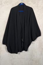 Vintage Harrods Knightsbridge  Lambswool Shawl Black picture