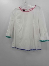 Pre-Owned Talbots White Size Small P Blouse picture