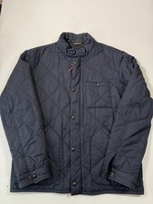 J Crew Sussex Jacket Mens Large Navy Blue Full Zip Thermore Quilted Military picture