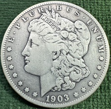 1903-S $1 Morgan Dollar Semi-Key Very Fine Details-Old Cleaning  picture