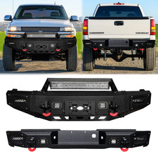 Vijay Fit 1999-2002 Chevy Silverado 1500 Front/Rear Bumper W/Winch Plate&Lights picture