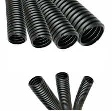 ALL SIZES 1 FT - 100 FOOT Split Wire Loom Polyethylene Tubing Marine Conduit LOT picture