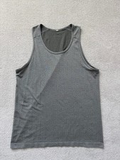 Lululemon Metal Vent Tech Tank Top Mens Size L Gray Sleeveless Athletic Running picture
