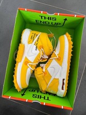 Off-White x Nike Air Force 1 Mid SP Varsity Maize DR0500-101 US 10.5 New No Lid picture