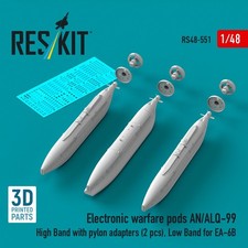 AN/ALQ-99 High Band with adapters (2 pcs), for EA-6B 1/48 ResKit RS48-0551 picture